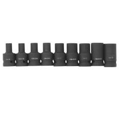 9 St Tap Socket Set, 1/2 Inch Drive Tap Socket Adapter, Cr Molybden Steel Square Socket Set, M6, M8, M10, M12, M14, M18, M20, M22, M24 Tap Socket Set