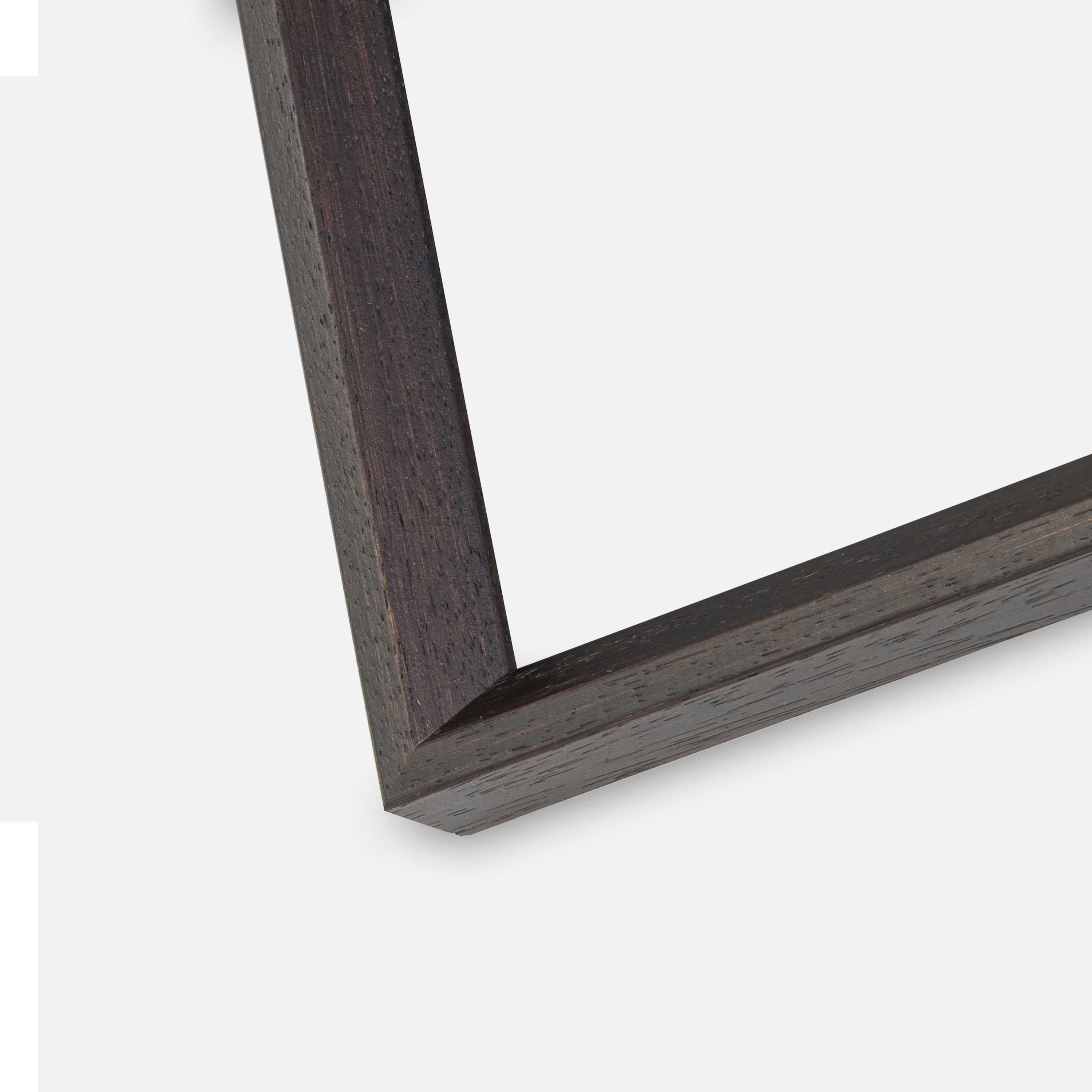 Ramme Globe Espresso 50x70 - Dobbelt Passepartout Hvid 40x50 cm