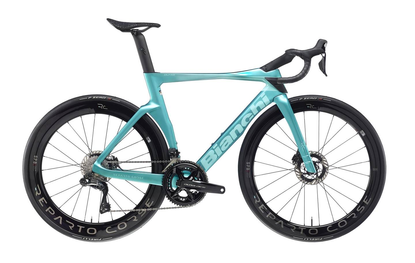 Bianchi Oltre RC Racercykel CK Metallic/CK16 Glossy, Str. 55 - Celeste (55)