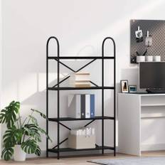 Hyllsystem Svart ek 80 x 30 x 146 cm Konstruerat trä