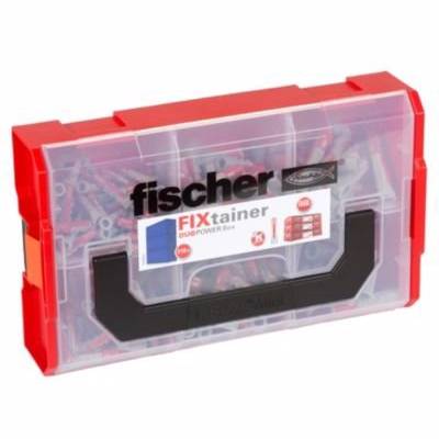 FIXtainer box Duopower dübel med 3 funktioner i 1. box med 120 stk 6x30 + 60 stk 8x40 + 30 stk 10.