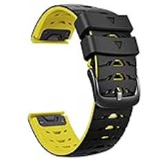 ANBEST Kompatibel med Garmin Fenix 7/Fenix 6/Fenix 5-armband, ersättningsarmband för Fenix 6 Pro/Epix 2/Fenix 5 Plus/Instinct, 22 mm trapetsar, snabb passform av silikon, klockarmband