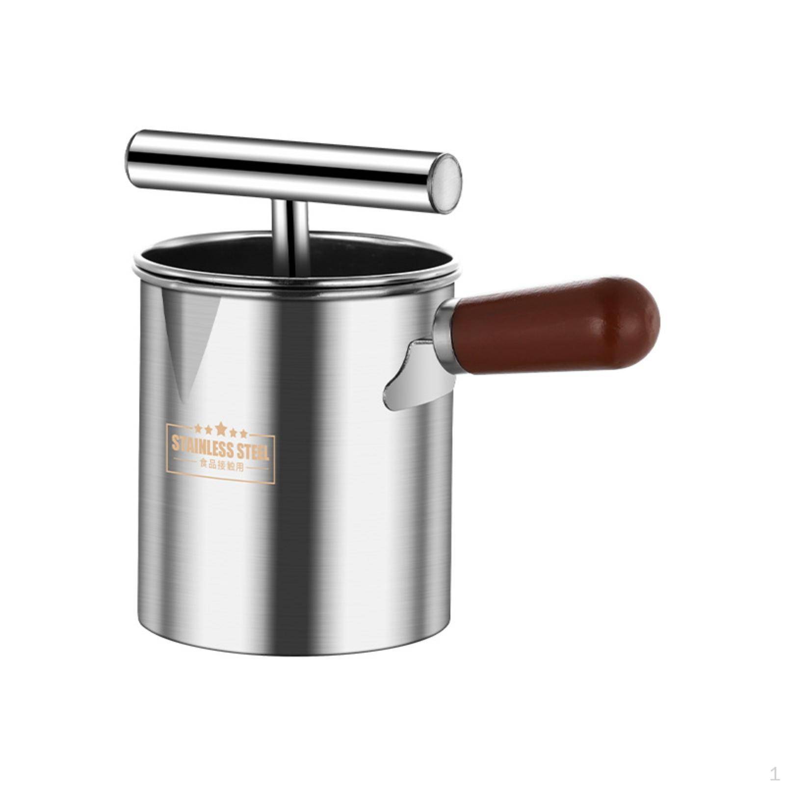 Juicer i rostfritt stål L-format handtag Manuell Frukt Perforerad Press gray