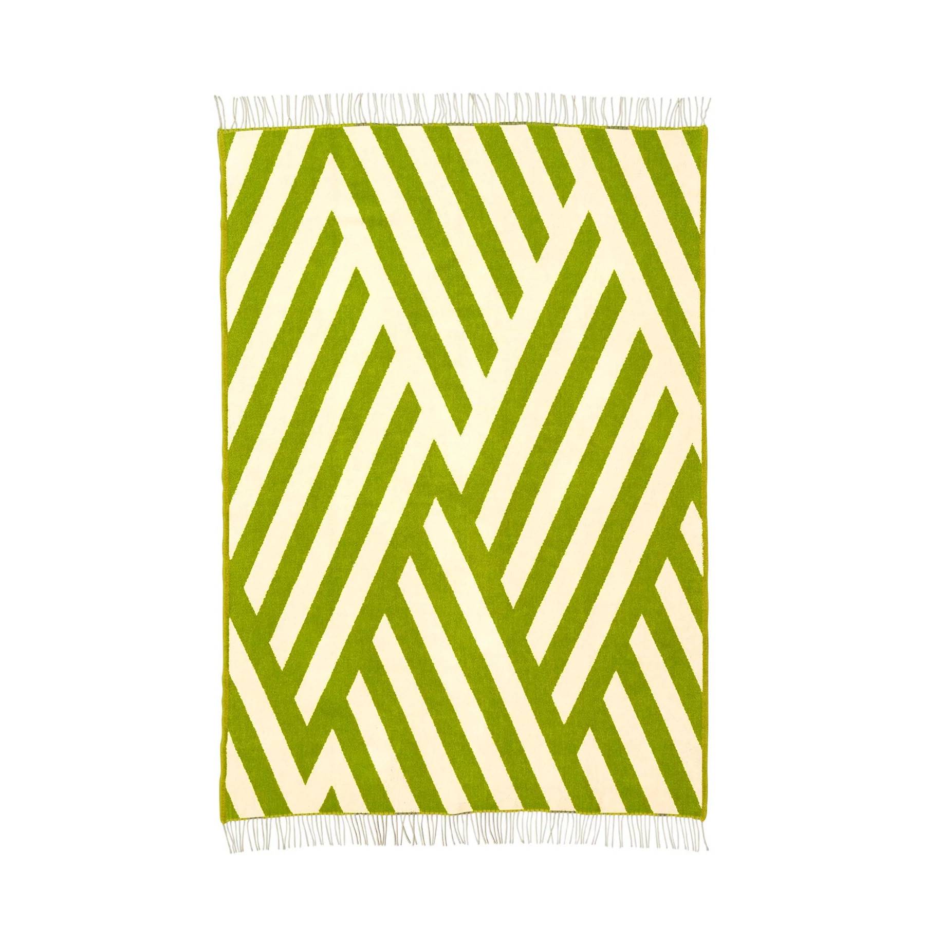 Klippan tæppe "Tangent" (130 x 200 cm) - Pea & Cream - Klippan