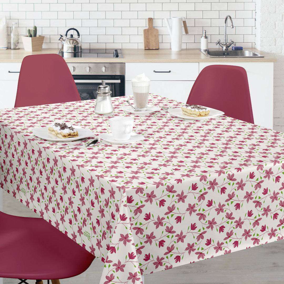 Bloom Bloom Cupcake - 160 cm bred voksdug med blomster