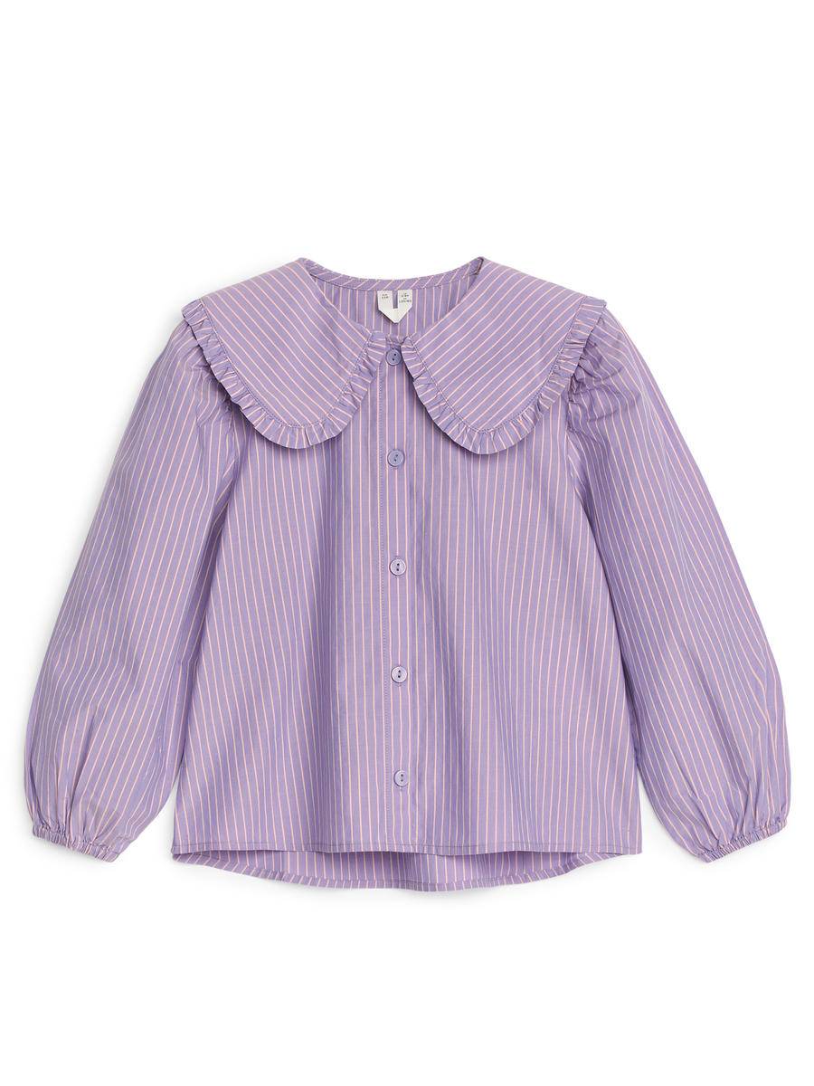 ARKET Blus Med Volangkrage -Multi, 104