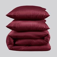 Bambus sengetøj bordeaux 240x220