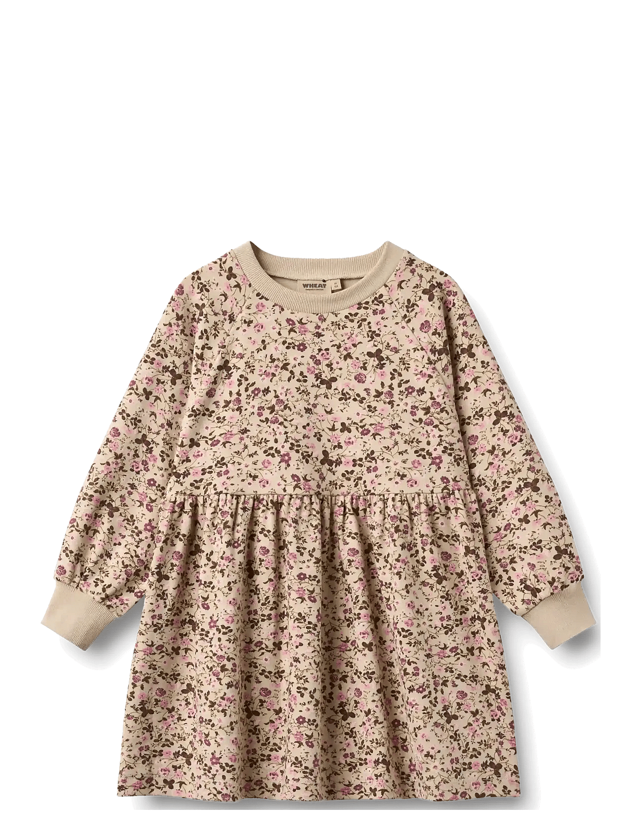 Wheat Jersey Dress L/S Dorthea - Beige - 98