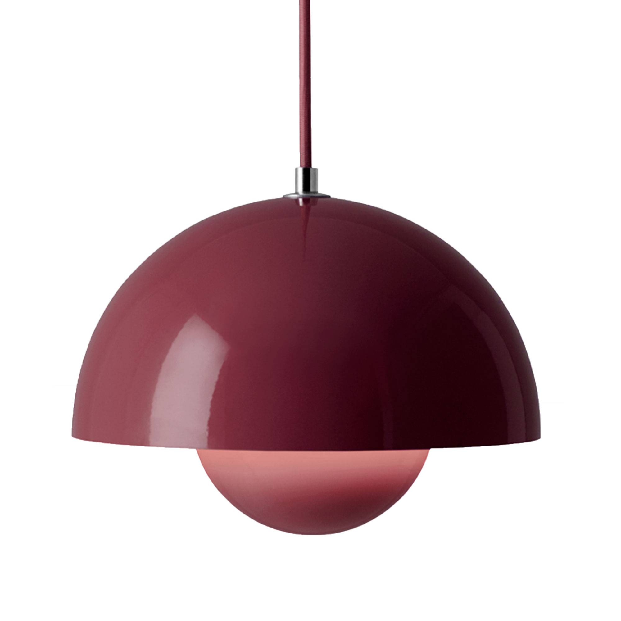 Flowerpot VP1 Pendel, Ø23 cm, af Verner Panton Dark Plum.