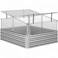 Odlingslåda med Växthus, Takluckor 107 x 26 x 57,5/67,5 cm