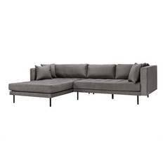 Matteo vendbare chaiselong sofa - Grå stof