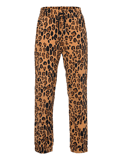 Mini Rodini Leopard fleece trousers - Fleecekläder - BEIGE / multi