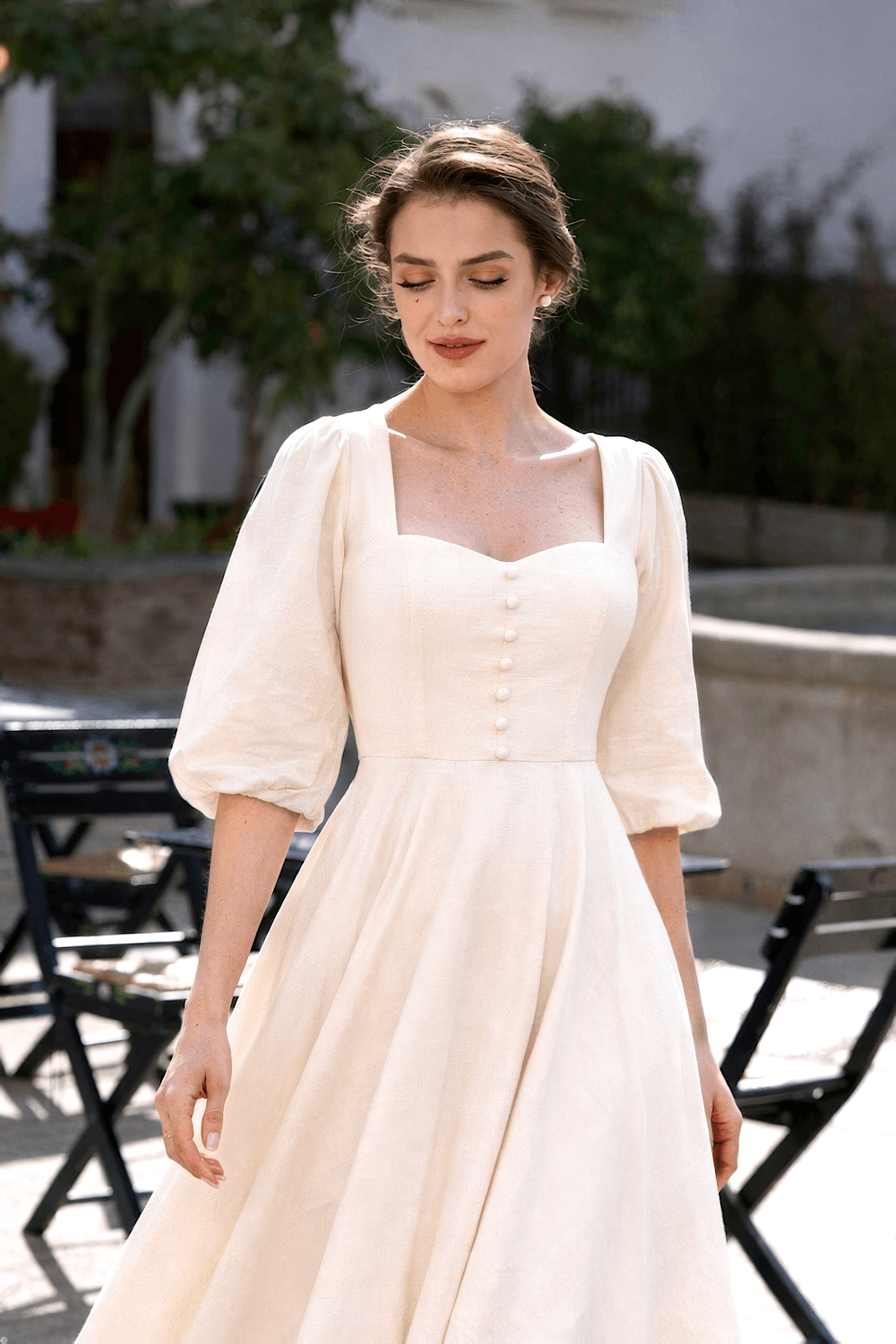 Bardetta Linen Dress - Cream / LP / In stock (LP)