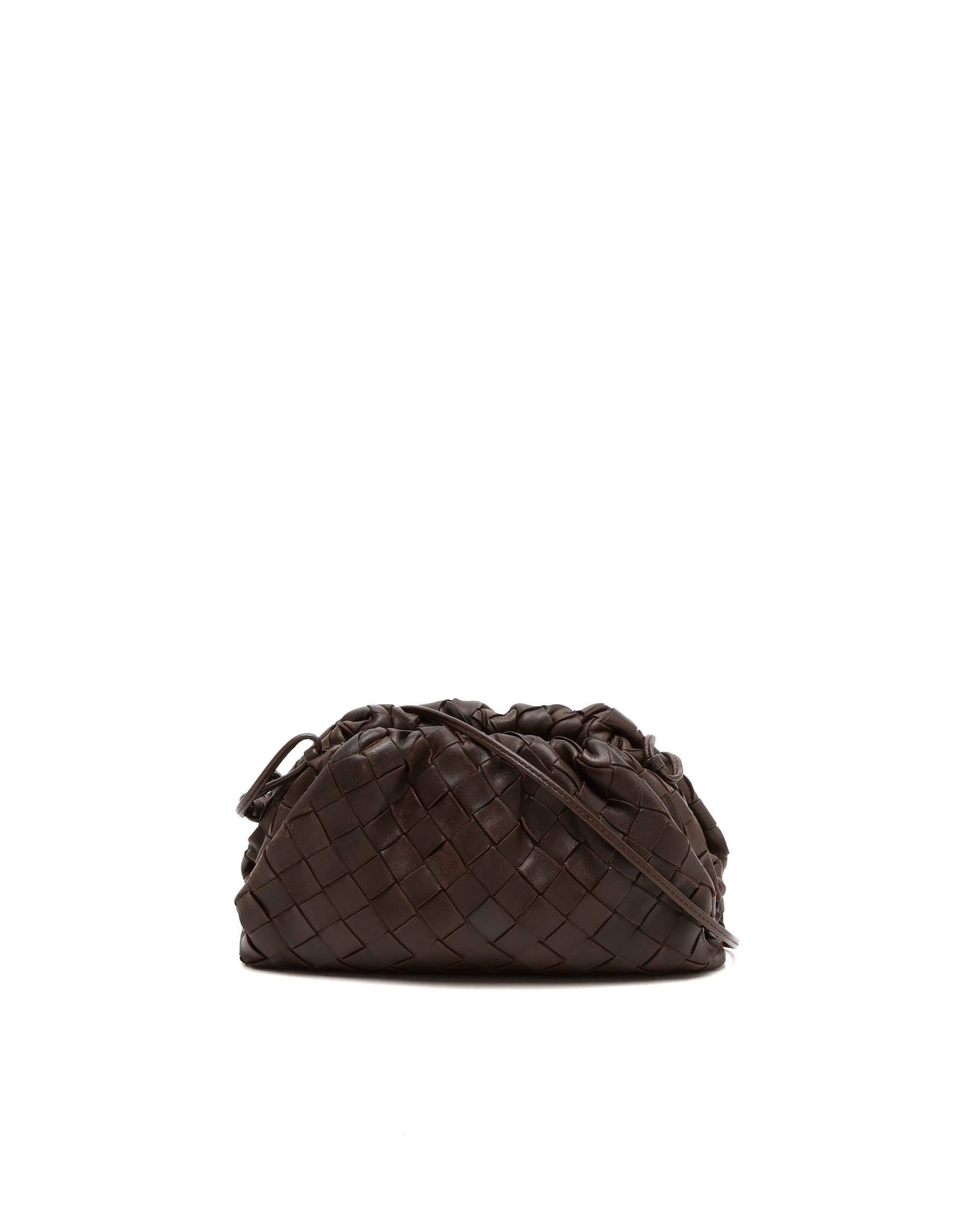Bottega Veneta Intrecciato Mini The Pouch - Brown (One Size)