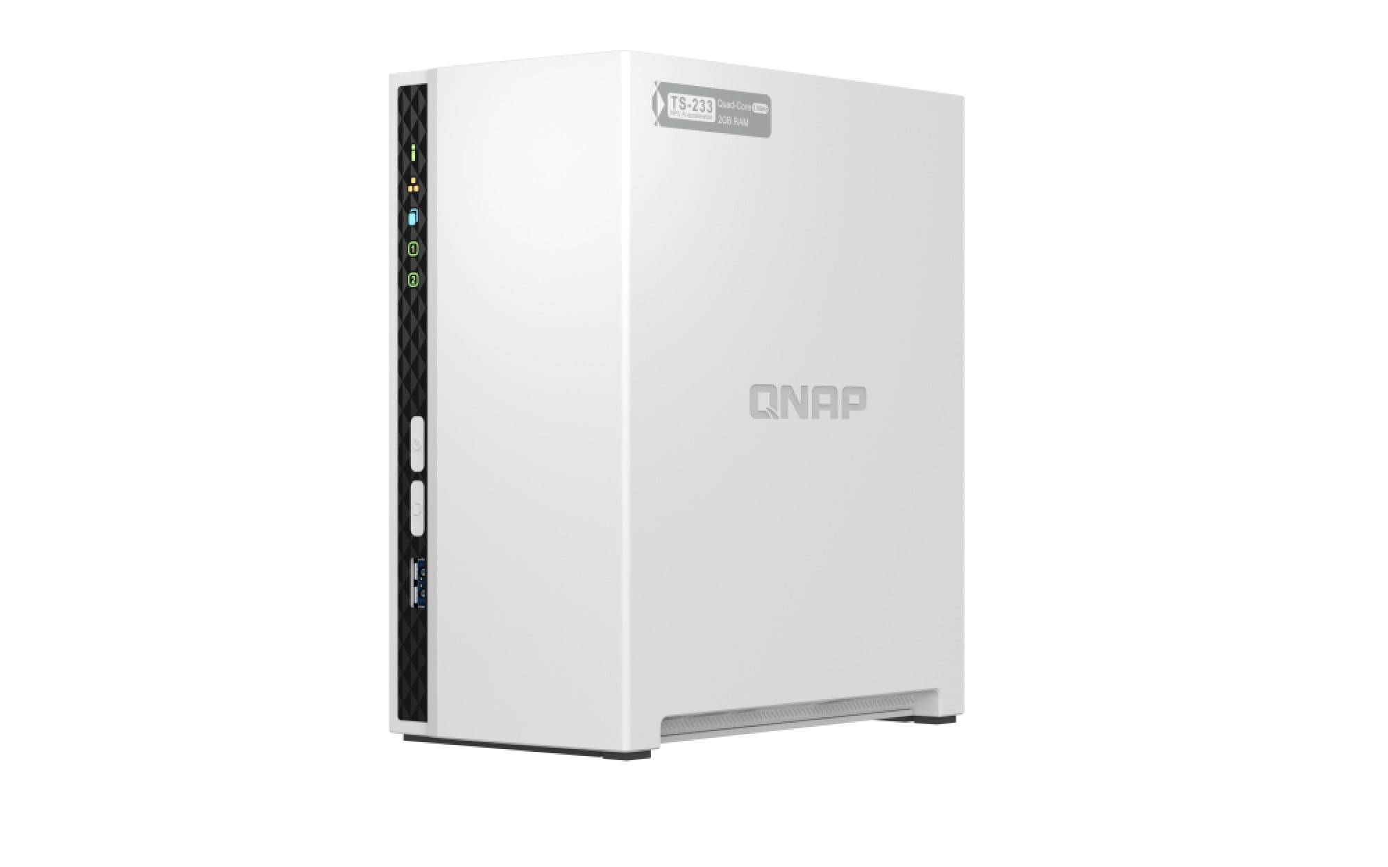 QNAP TS-233 NAS/storage server Mini Tower Ethernet LAN White Cortex-A55