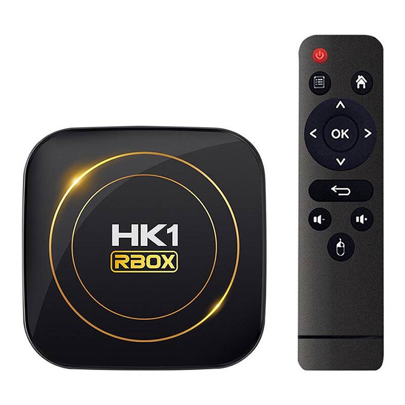 HK1 RBOX H8S Android 12 Smart TV-box 4+64G Dubbelband 2.4G/5G WiFi-stöd bluetooth 4.0 8K HDR10+ Mediaspelare Set Top Box