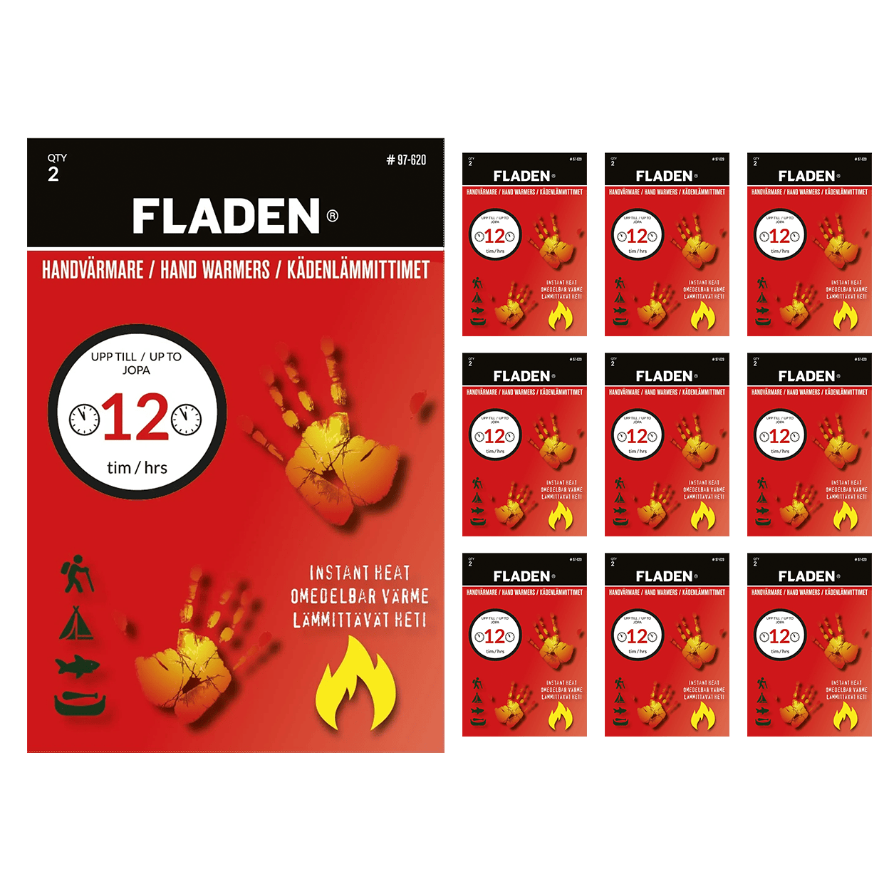 Fladen handvärmare 10-par