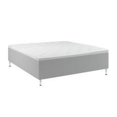 Kinnabädden - Venus Seamless Ramsäng Lightgrey 180 Medium/Medium Cocktailben Silver 19cm från Sleepo - Grå (180x200)