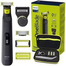 Hybridshaver - Philips - OneBlade PRO 360 QP6541/15 - 360° blad - 14 længdeindstillinger - Etui medfølger