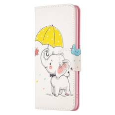 iPhone 14 Pro Plånboksfodral - Elefant och Paraply