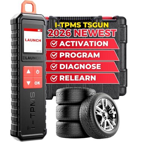 LAUNCH Däcktrycksmätare X431 i-TPMS TS Gun, Aktiva/igenkänd/programmerade TPMS-sensorer, TPMS diagnostiskt verktyg med X431 V/PRO3/PRO3S+/Pad V