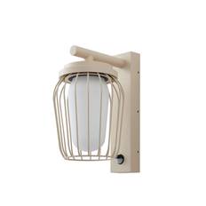 Lucande - Chandan utomhusvägglampa höjd 30 cm beige IP44 sensor
