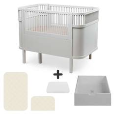 Sebra Sengen - Klassisk - Baby & Jr. - Stone Grey - Bundle 4