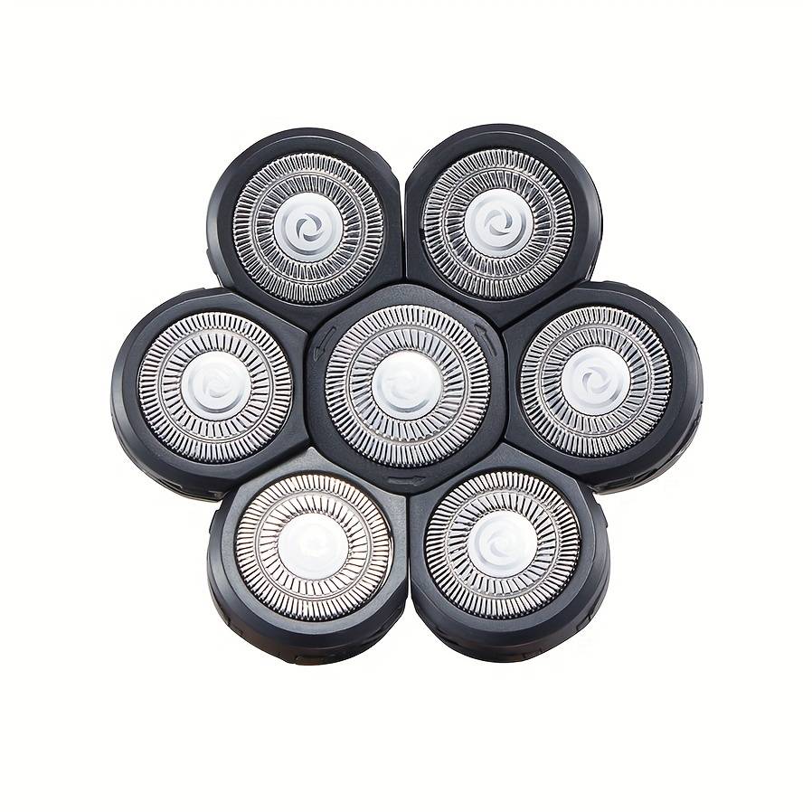 7 Electric Shaver Replacement Heads, Shaver Replacement For Bald Tool, Head And Face Electric Razor Shaver Head, Father's Day Gift