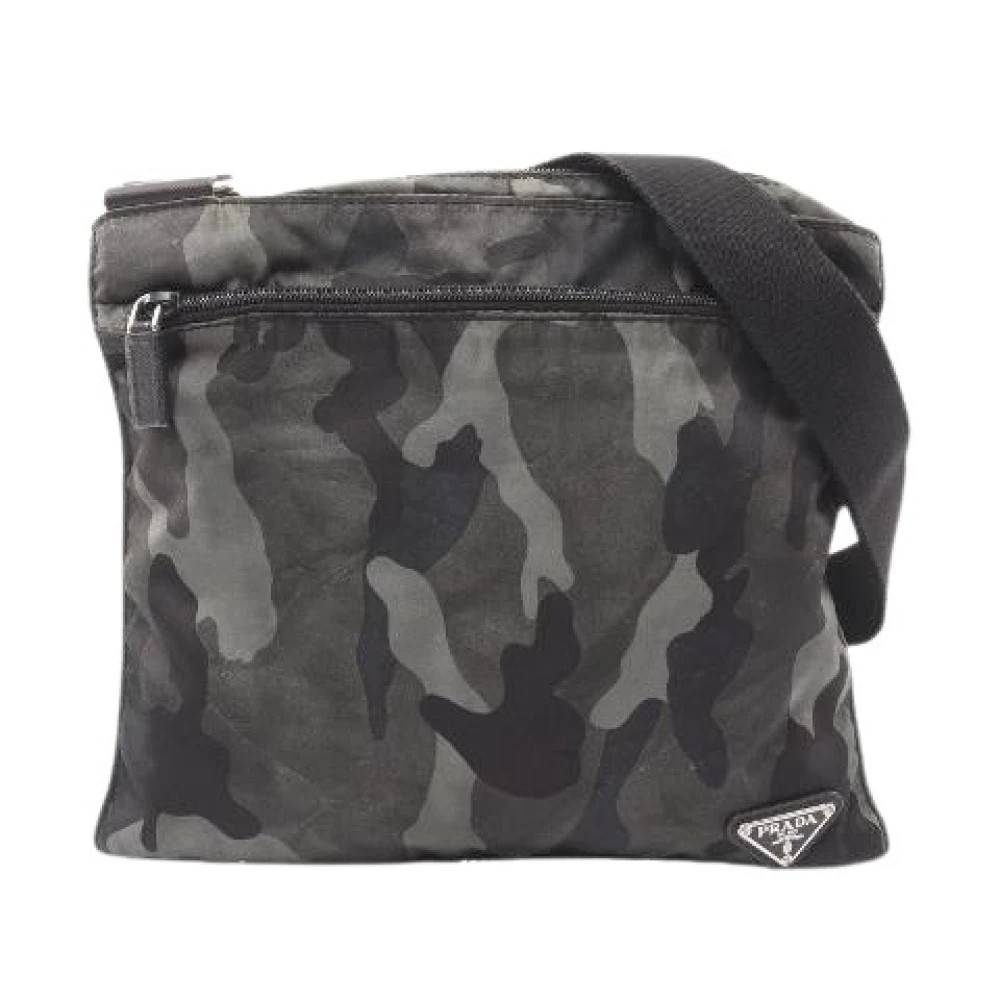 Prada Vintage Pre-owned Nylon Skuldertaske - Vintage - Dame - Flerfarvet - ONE SIZE - Uld