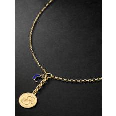 Foundrae - Mixed Belcher 18-Karat Gold, Lapis Lazuli and Diamond Necklace - Men - Gold