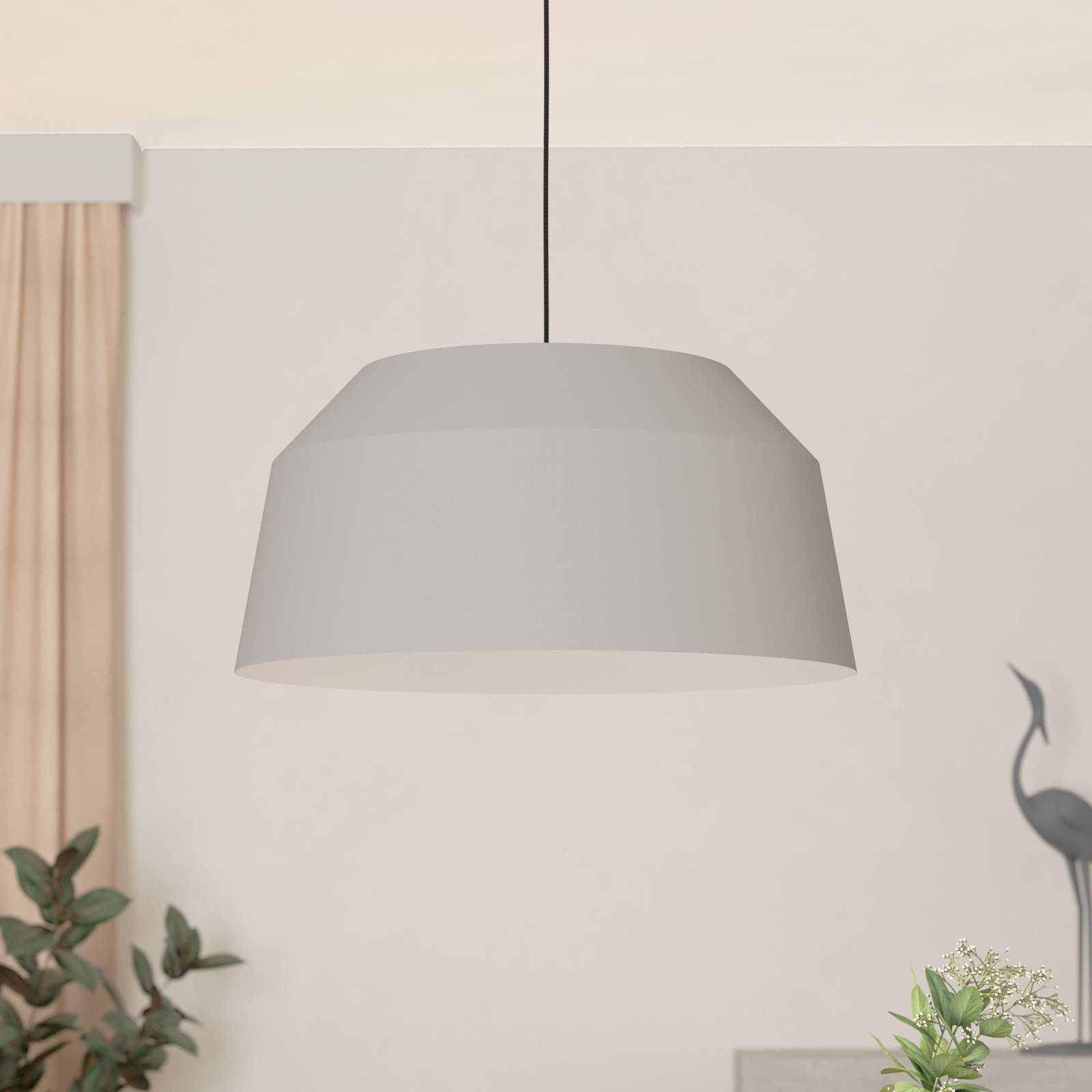 EGLO Hänglampa Contrisa, dimbar, Aluminium / grå / zink, Vardagsrum / matsal, Metall, Skandinavisk, Pendellampa
