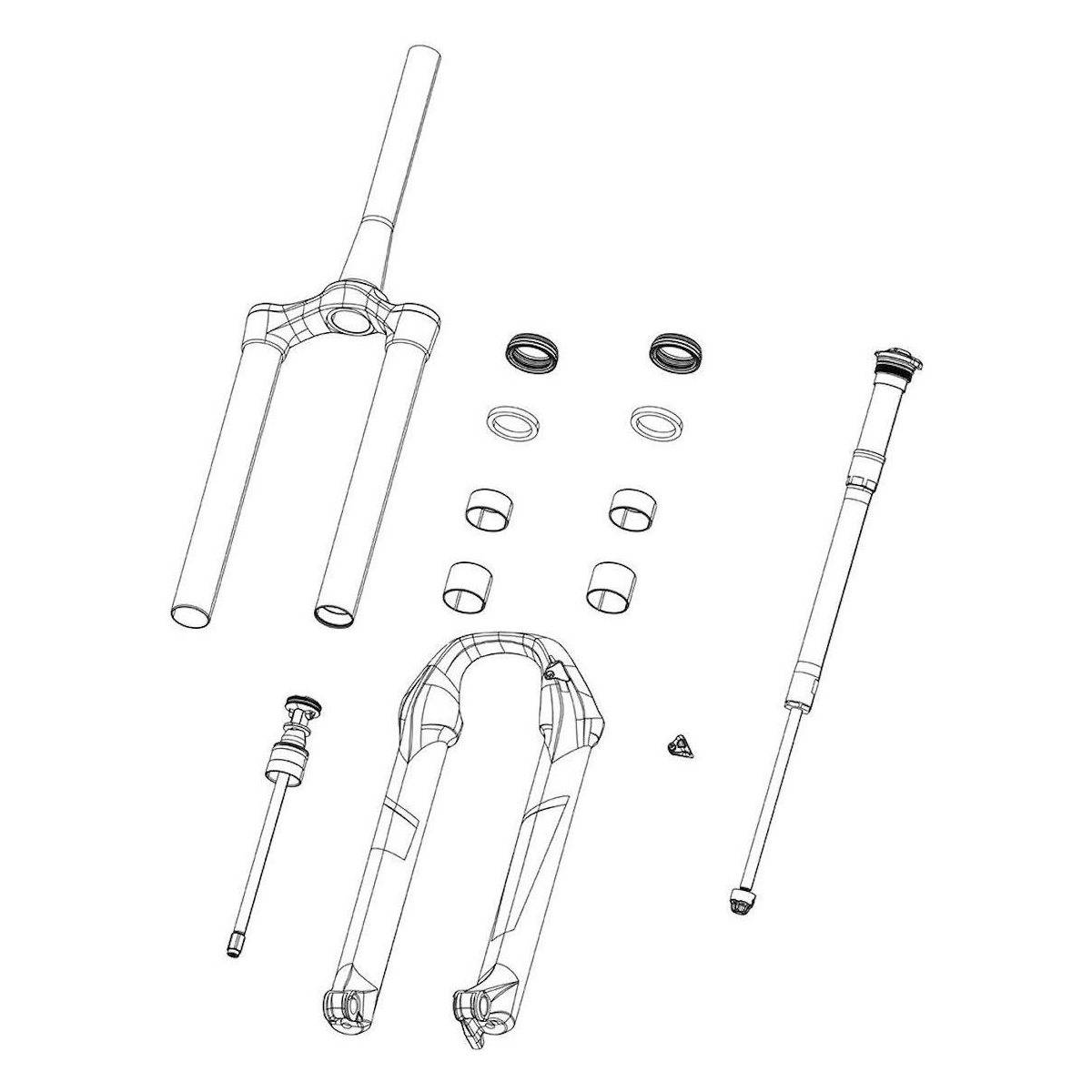 Underben ROCKSHOX Reba B1 Lower Leg 29" 15x110 Boost - Gloss Black (29)