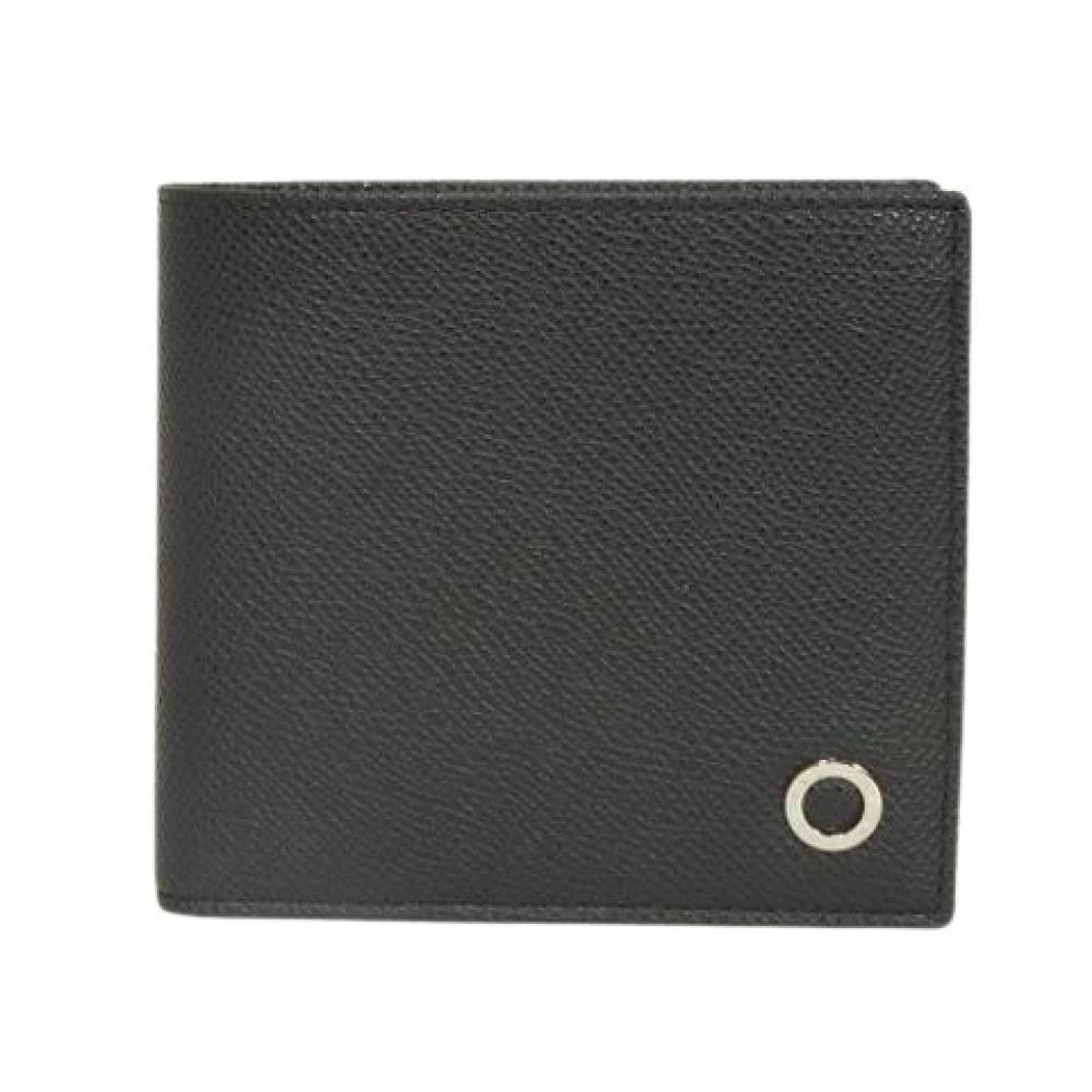 Bvlgari Vintage Pre-owned BB Man Grain Calf Leather Bifold Wallet - Vintage - Dame - Sort - ONE SIZE - Læder