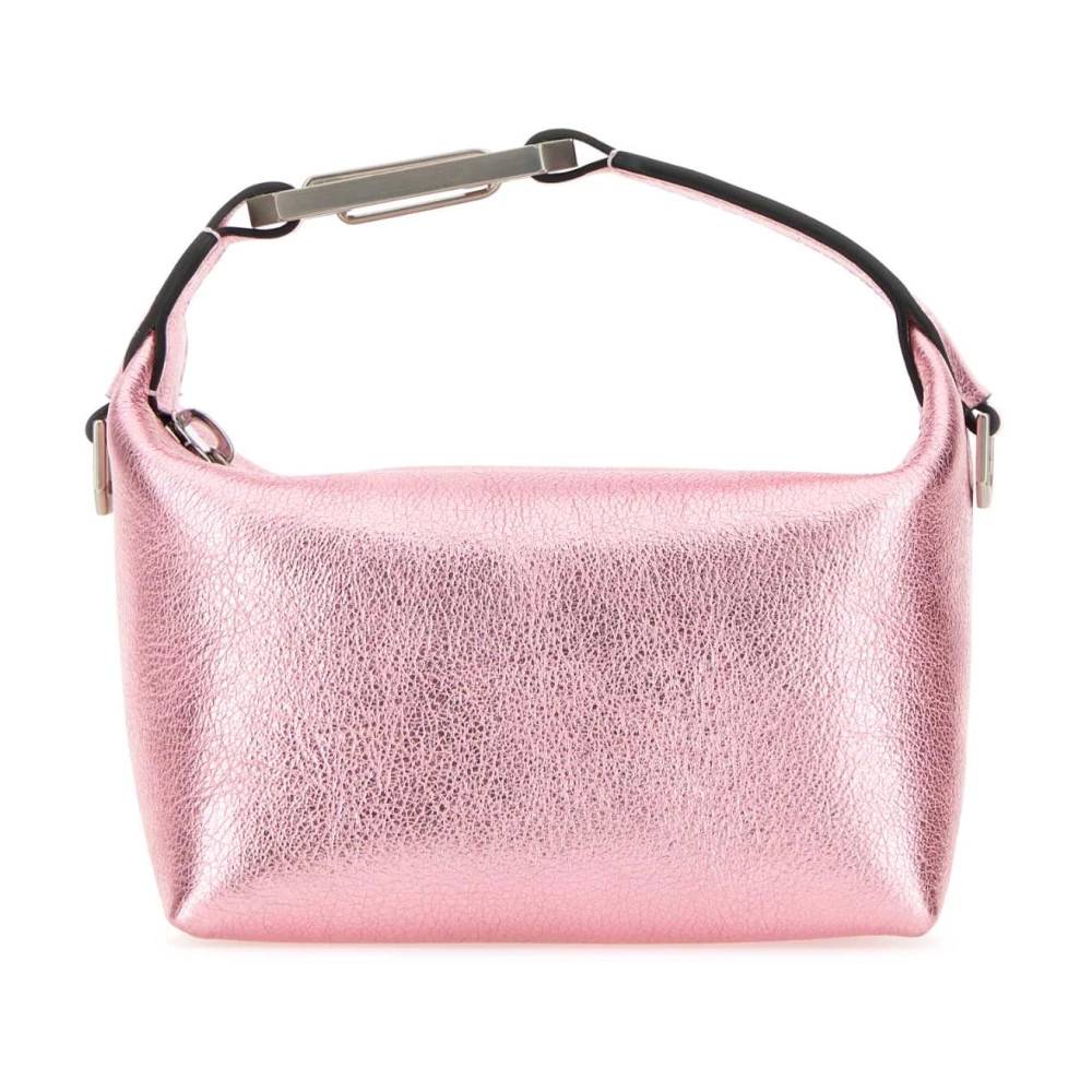 EÉRA Pink Læder Moonbag Håndtaske - Tasker - Dame - Lyserød - ONE SIZE - Læder