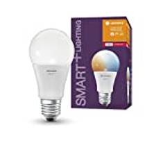 LEDVANCE Smart+ lampa med ZigBee-teknik, 9W, A60, frostat, E27-sockel, ljusfärg Tunable White, 806lm, 4 st.
