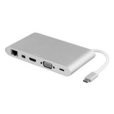 USB-C multiport adapter - USB-C, HDMI, 3xUSB-A, RJ45, SD