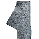HaGa® filt hantverksfilt filttyg dekorativt tyg filt ull 1,5 m Br metervara) i grått med 300 g/m2 - flexibel - enkel bearbetning - mycket stabil