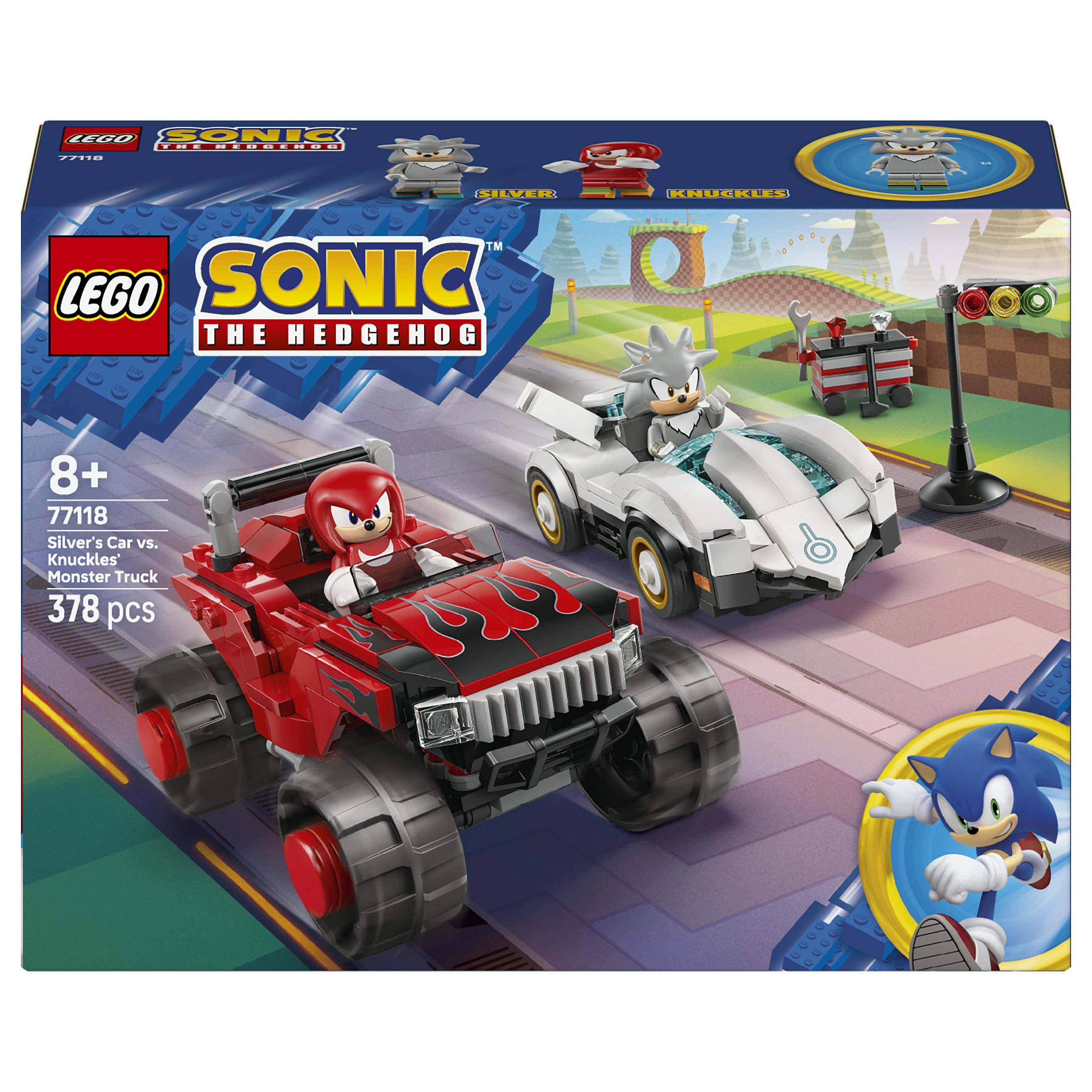 Byggesæt LEGO Sonic the Hedgehog 77118 Silvers bil vs. Knuckles' monstertruck