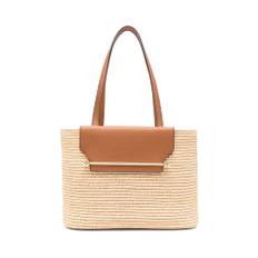 Strathberry, Taske, Dame, Beige, ONE SIZE, Beige Tote Taske med Flade Håndtag