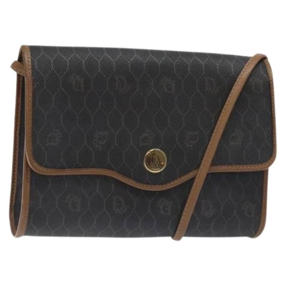 Dior Vintage Pre-owned Læder Skuldertaske - Vintage - Dame - Sort - ONE SIZE - Uld