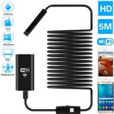 Wifi endoskop kamera mini vattentät mjuk kabel inspektionskamera 8mm 1m usb endoskop borescope ios endoskop för iphone - Hård kabel / 2m