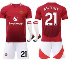 24-25 Manchester United Hjemme Børne Voksen Fodboldtrøje Nr.21 ANTONY