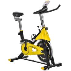 Træningscykel / Spinningcykel Højdejusterbar 150 kg Gul - Sort