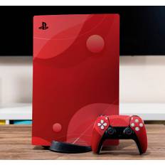 Abstrakt suddar klistermärken för bakgrundsstation playstation 5