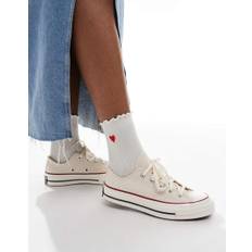 Converse - Chuck 70 Ox Wide Fit - Cremehvide sneakers - 38