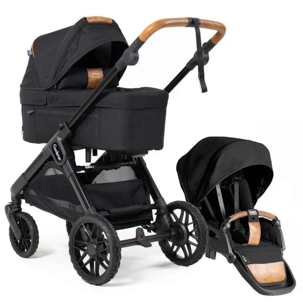 Emmaljunga Sento max Flat+ Outdoor Black - Svart