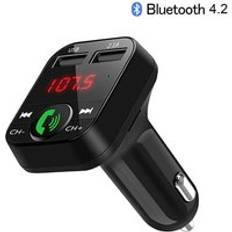 3.1a dubbla usb-laddare för bil bluetooth 5.0 bil handsfree-kit trådlös bluetooth fm-sändare lcd-bil mp3 spelare