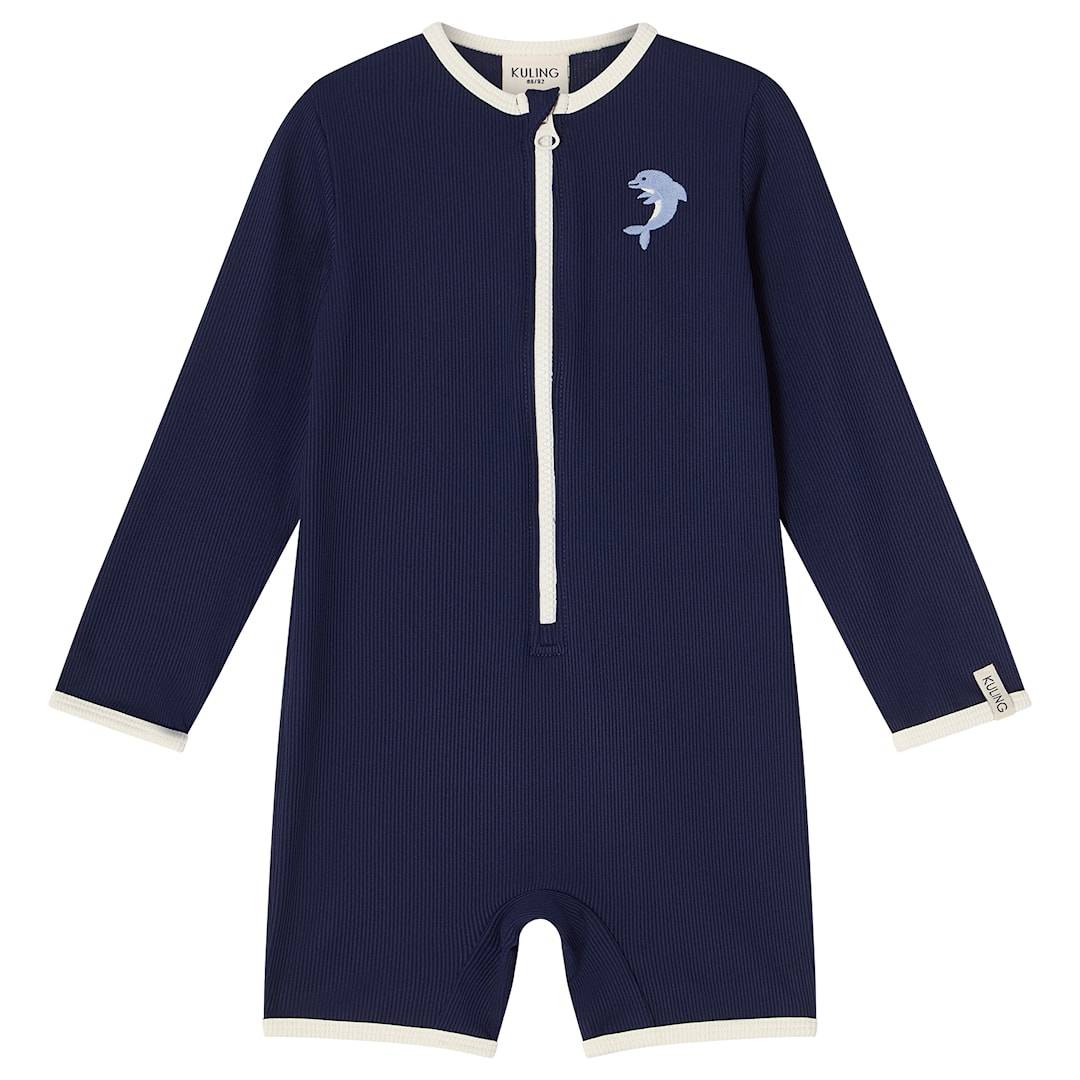 Kuling Paros UV-dragt Navy Navy 86/92 cm Marineblå 86/92 cm Drenge, Piger