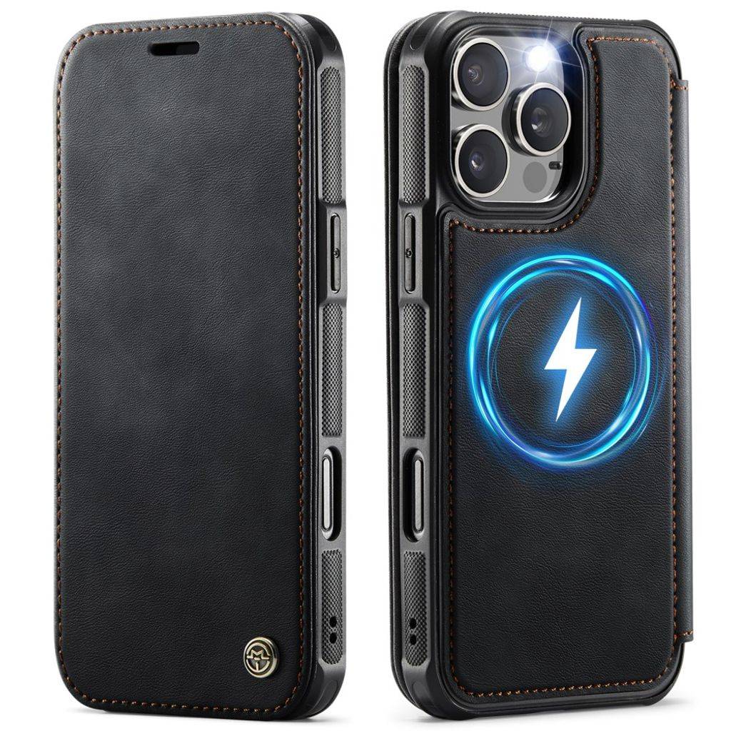 CASEME 053 iPhone 12 Pro Max Flip Cover MagSafe RFID-blokerende - Sort