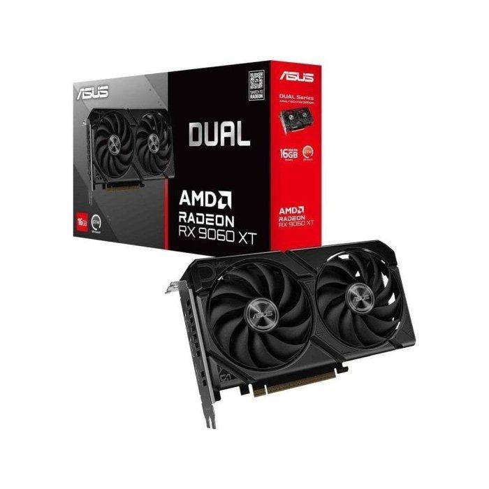 Grafikkort - ASUS - Radeon RX 9060 XT - 16 GB GDDR6 - PCIe 5.0 - Dobbelt ventilator
